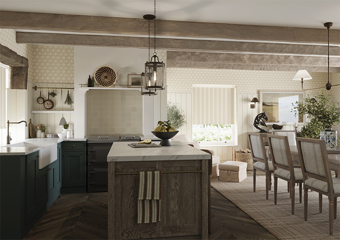 Trellis Prints, Noble Stripe Manson - Roller Blind - Image 7